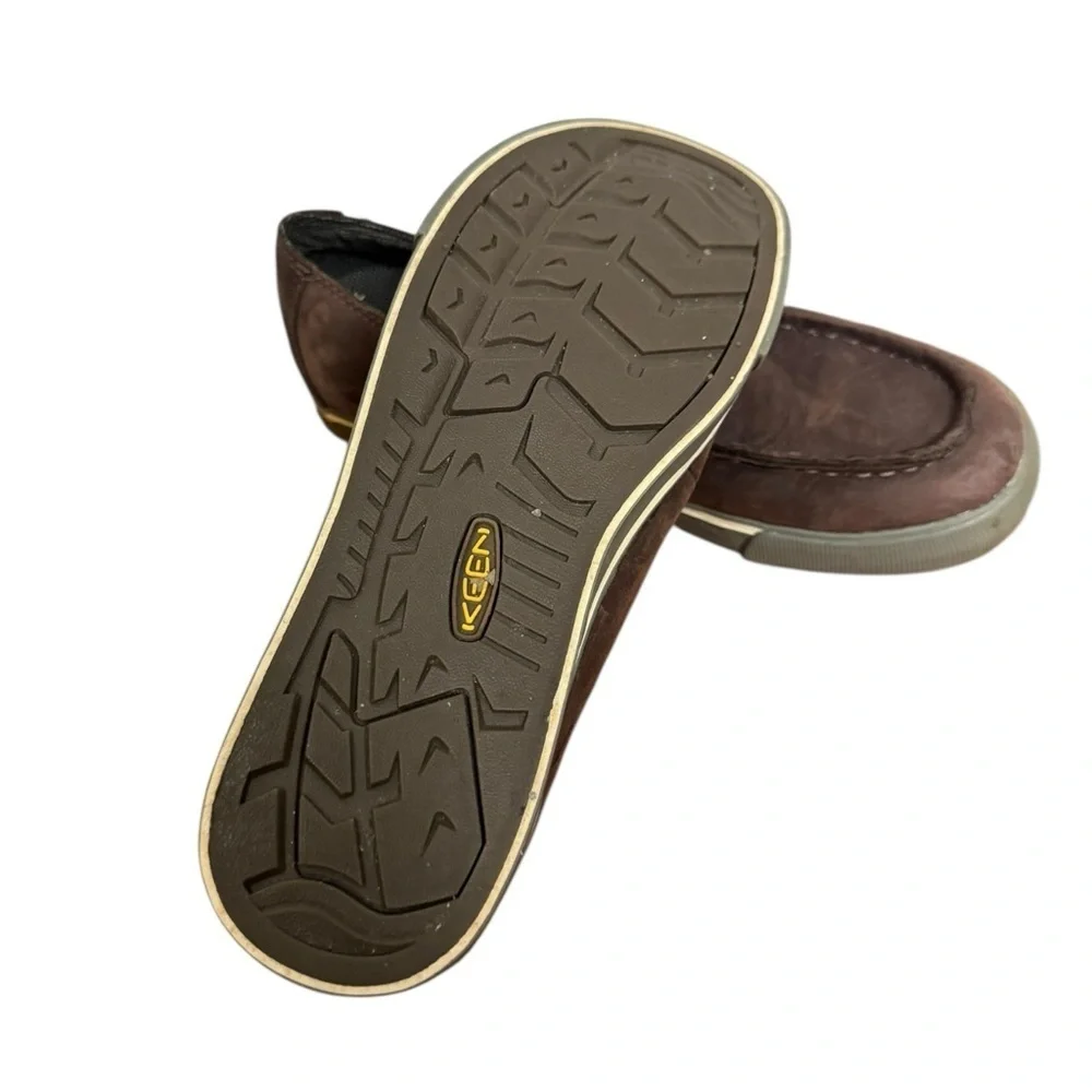 Keen Big Kids Brown Leather Boat Shoes US 5 EU 38